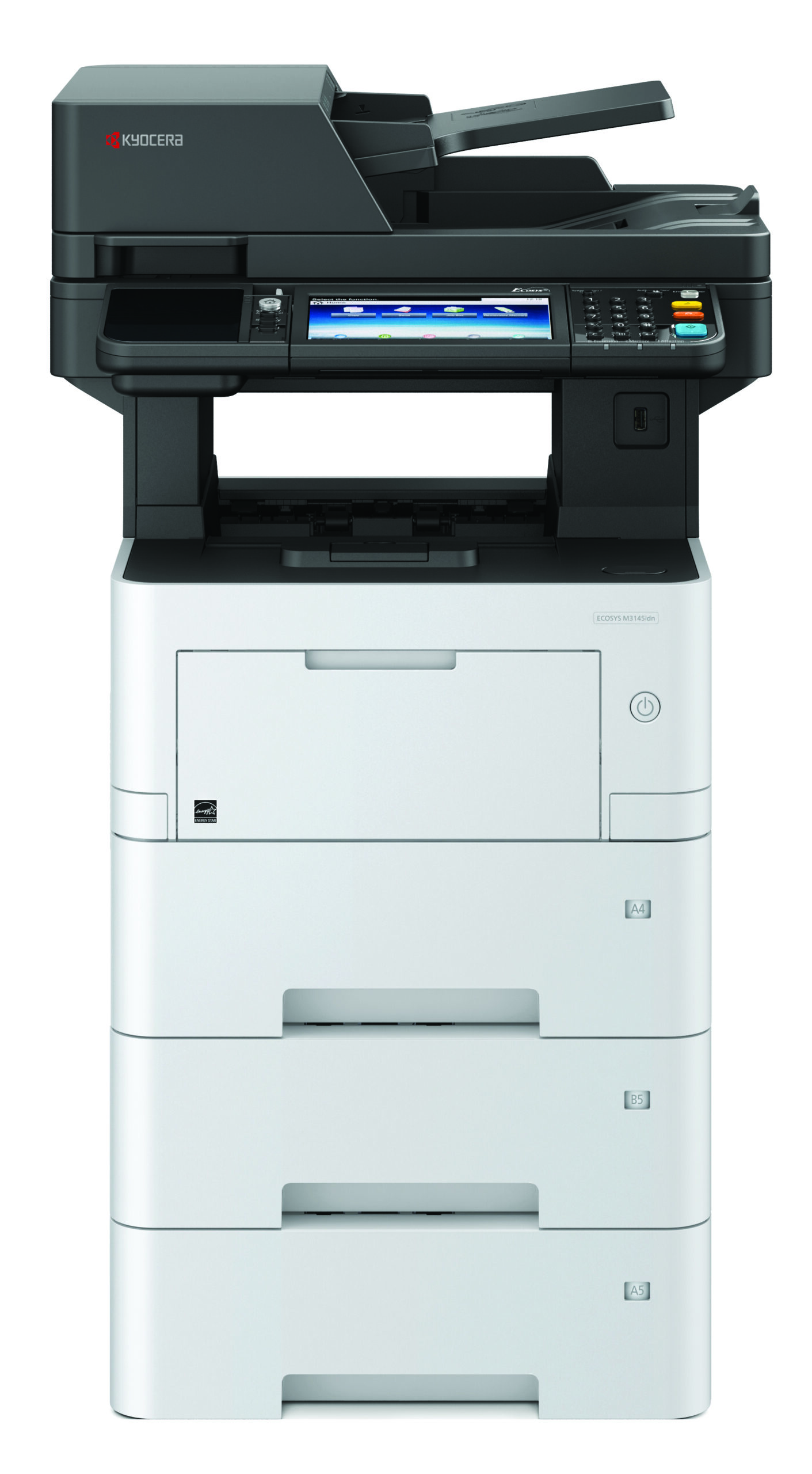 impresora multifuncional blanco y negro kyocera M3145idn